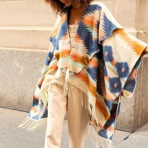 Free People Crossroads Oversized Poncho